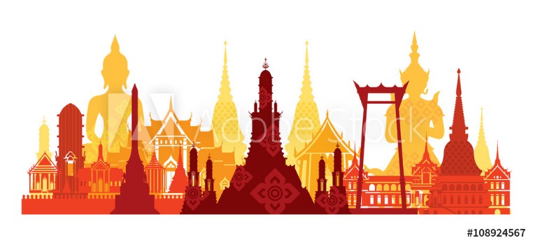 Bild på Thailand Landmark Skyline Travel Attraction Traditional Culture